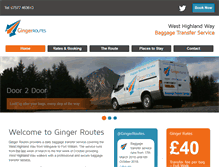 Tablet Screenshot of gingerroutes.com